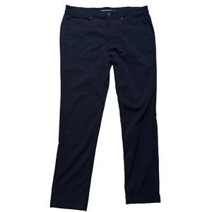 Western Rise AT Pants Mens 36x32 Black Slim Fit Travel Chino Stretch Performance